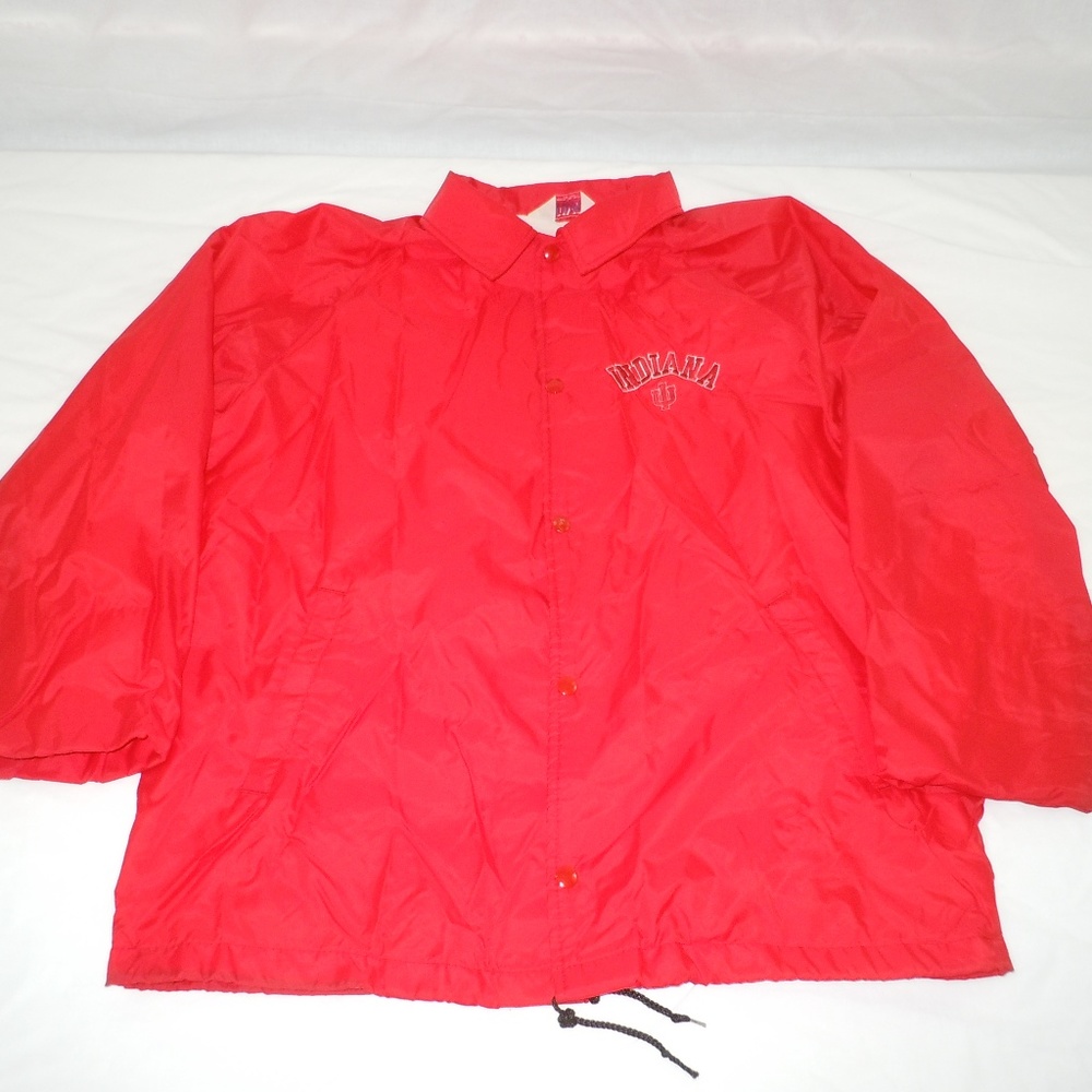 Indiana University Light Jacket Windbreaker Red IU